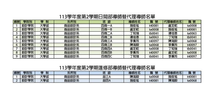 師資陣容圖片