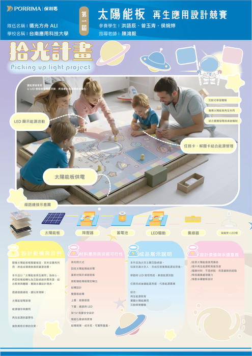 ★★★ 捷報 ！！2026 本系榮獲PORRMA第一屆太陽能板再生應用設計競賽｜佳作｜圖片